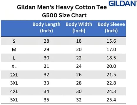 חולצת טריקו של שרוול כותנה כותנה כבדה של גילדן גברים, סגנון G500, ריבוי תפוס של 1 | 2 | 4 | 6 | 10, הכינו סט משלכם בהתאמה אישית!